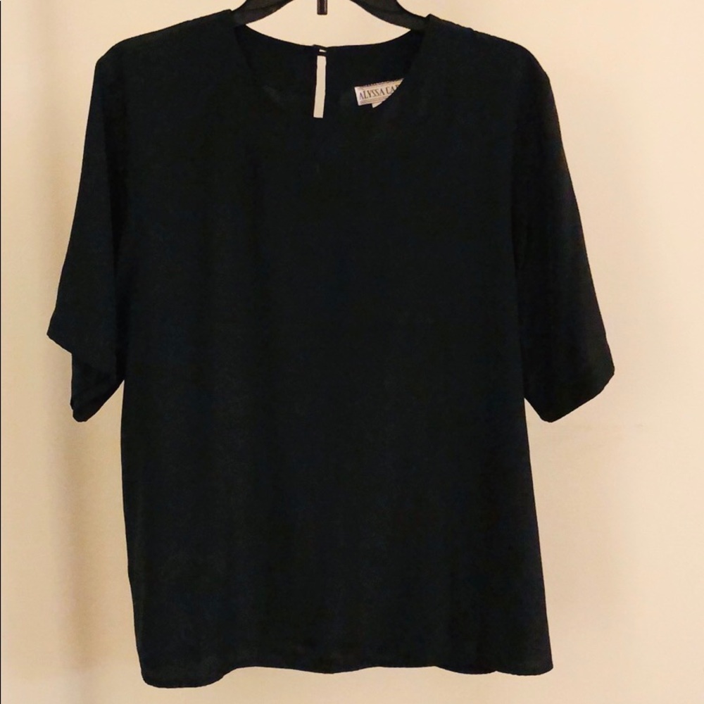 😍ALYSSA CAR Black Blouse |Size 14